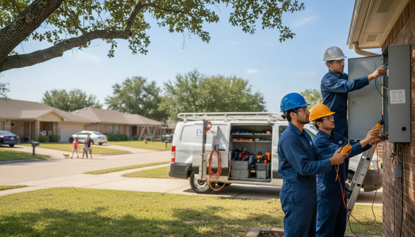 Certified electrician providing emergency electrical services in Steger, IL